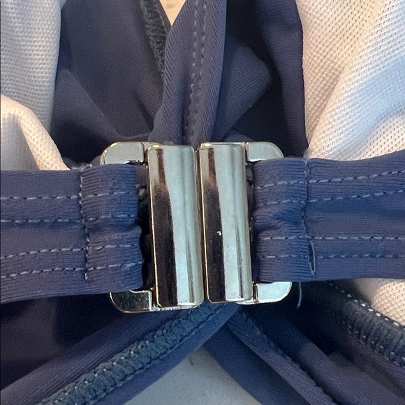 Blue Ruffled One-Piece Swimsuit - Picture 3 of 3